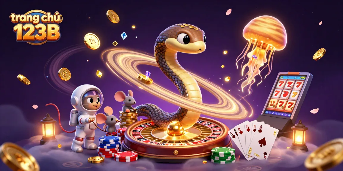 Experience thrilling gameplay at trang chủ 123B with astronaut mice betting on a cosmic roulette scene.