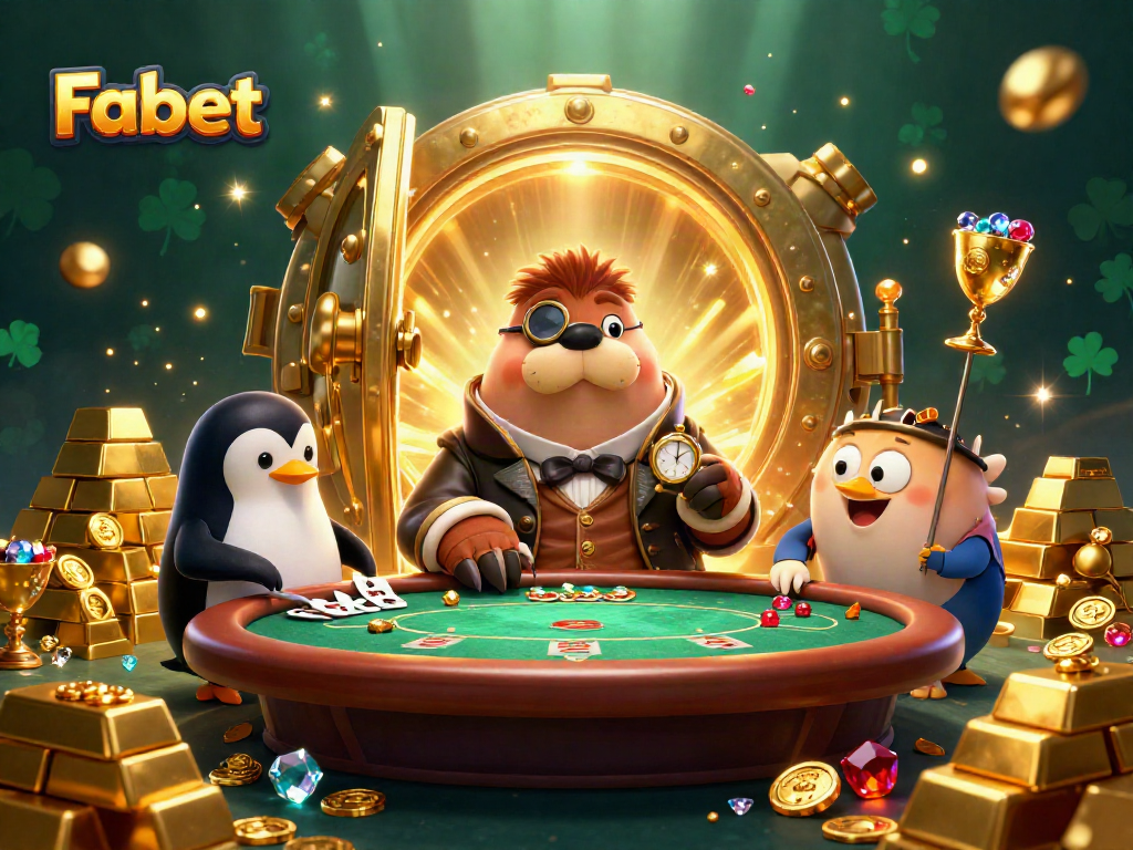 Fabet players engage in a lively underwater poker game with strategic bluffs amid treasure bursts.