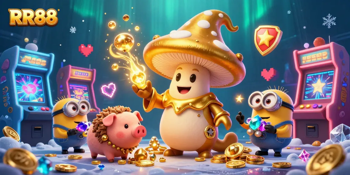 RR88 ushers in a treasure hunt with a magical mushroom wizard, truffle pig, and enchanting gems.