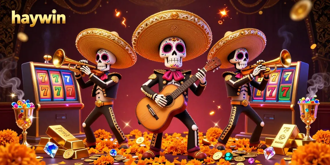 Experience the vibrant gameplay at haywin featuring a lively mariachi band in a rich casino scene.