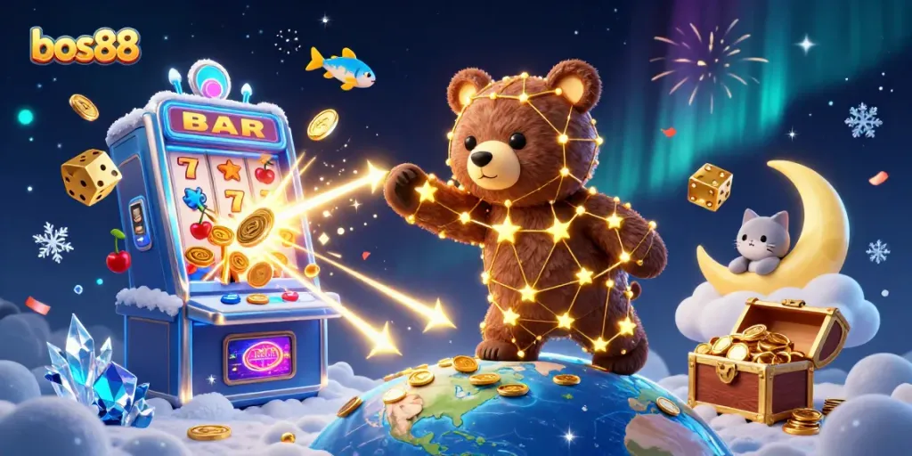 Experience thrilling wins with bos88 in this vibrant casino jackpot scene filled with excitement.