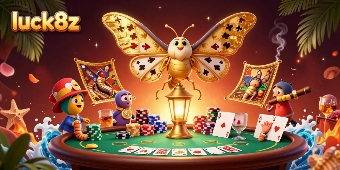 Experience the thrill of gaming at luck8z with majestic casino-themed imagery and vibrant 3D elements.