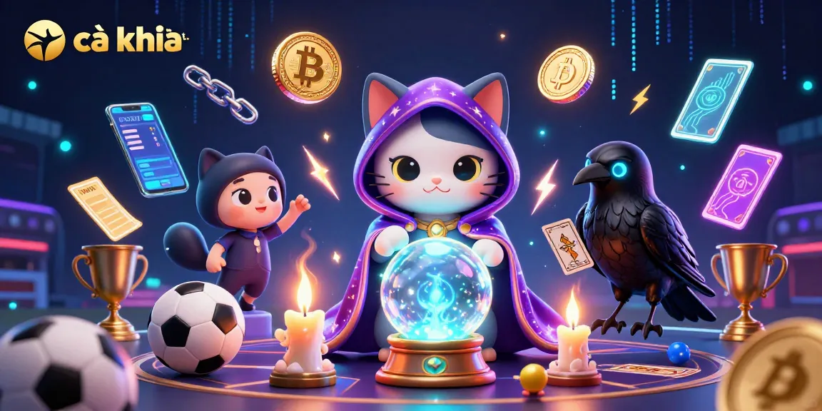 Experience dynamic sports betting action with cà khịa tv featuring mystical elements and vibrant crypto coins.