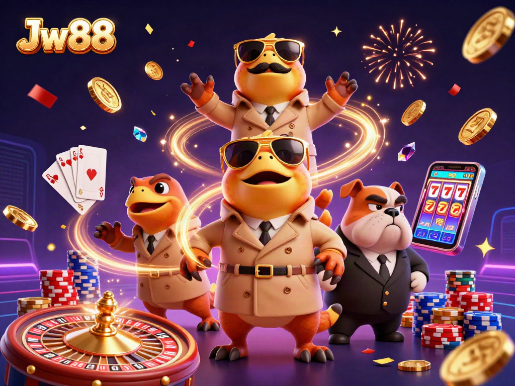 Experience thrilling casino action with Jw88 as raptors try to enter a VIP lounge.
