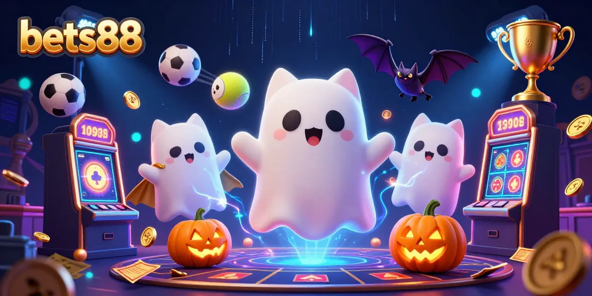 Win big with games at bets88, featuring a ghost cat and vampires in an exciting casino setting.