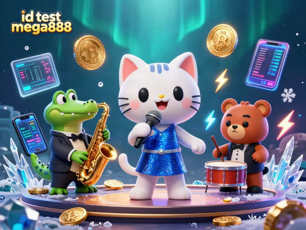Engage with the id test mega888 experience through a vibrant, animated casino illustration.