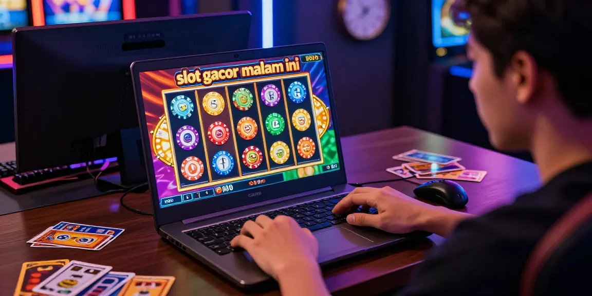 Engaging online gaming scene showcasing slot gacor malam ini with vibrant animations and winning combinations.