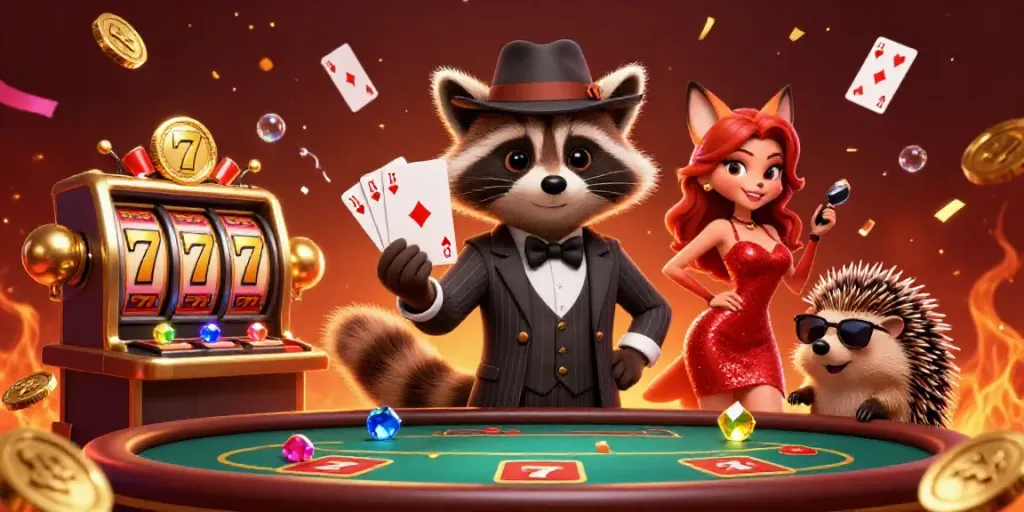 Experience exciting gameplay at DJ8 Malaysia with festive poker scenes and charming characters.