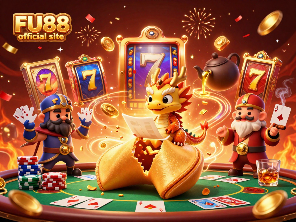 Engage in thrilling gameplay at the FU88 official site featuring dynamic slot machines and animated characters.