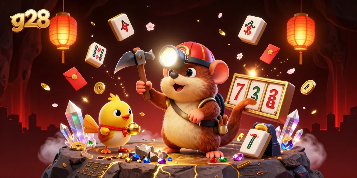 Experience the thrill of g28 gaming with a dynamic scene of adventure and casino elements