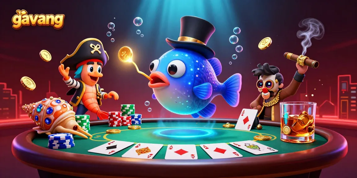 Engage in the thrilling world of gavang while the anglerfish attracts golden coins with its lure.